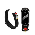 kwmobile Sportarmband kompatibel mit Xiaomi Smart Band 10 / Smart Band 9 / 8 Armband - Fitnesstracker Band aus TPU Silikon Pinguin Schwarz Weiß Schwarz  [dsg03]