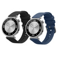 kwmobile 2x Uhrenarmband für Huawei Watch GT5 41mm / GT5 Pro 42mm / Watch GT4 41mm Armband - Fitnesstracker Band Set aus TPU Silikon - Ersatzarmband Smartwatch - Schwarz Dunkelblau Schwarz  [dsg01]