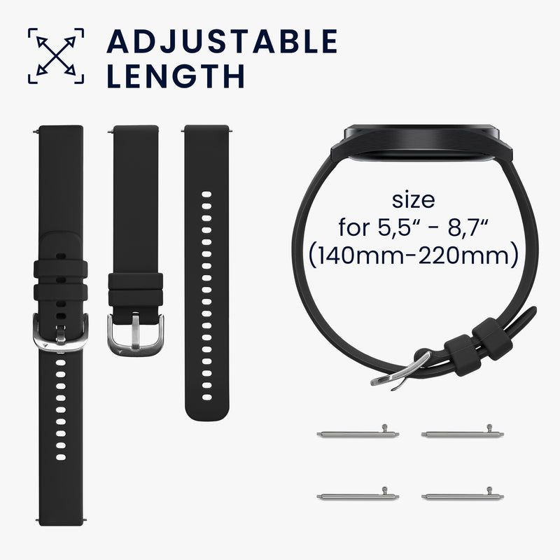 kwmobile Watch Strap for Huawei Watch GT5 41mm / GT5 Pro 42mm / Watch GT4 41mm Strap Fitness Tracker Band Set Replacement Strap Smartwatch