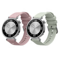 kwmobile 2x Uhrenarmband für Huawei Watch GT5 41mm / GT5 Pro 42mm / Watch GT4 41mm Armband - Fitnesstracker Band Set aus TPU Silikon - Ersatzarmband Smartwatch - Lavendel Pastellgrün Lavendel  [dsg04]
