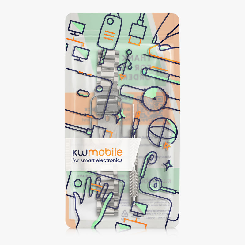 kwmobile Watch Strap Compatible with Xiaomi Smart Band 8 Active / Redmi Band 2 Replacement Band Replacement Strap for Smartwatch 14 - 22 cm Inner Dimensions