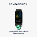 kwmobile Watch Strap Compatible with Xiaomi Smart Band 8 Active / Redmi Band 2 Replacement Band Replacement Strap for Smartwatch 14 - 22 cm Inner Dimensions