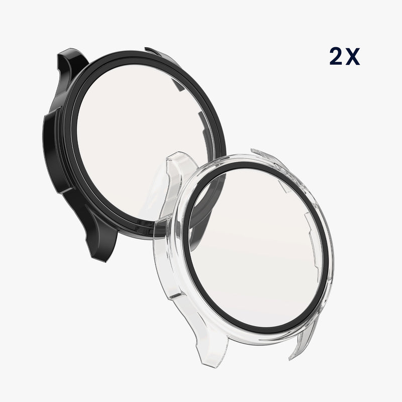 kwmobile Glass Case for Huami Amazfit Balance A2286 Protective Cover Fullbody Fitness Tracker Case Set