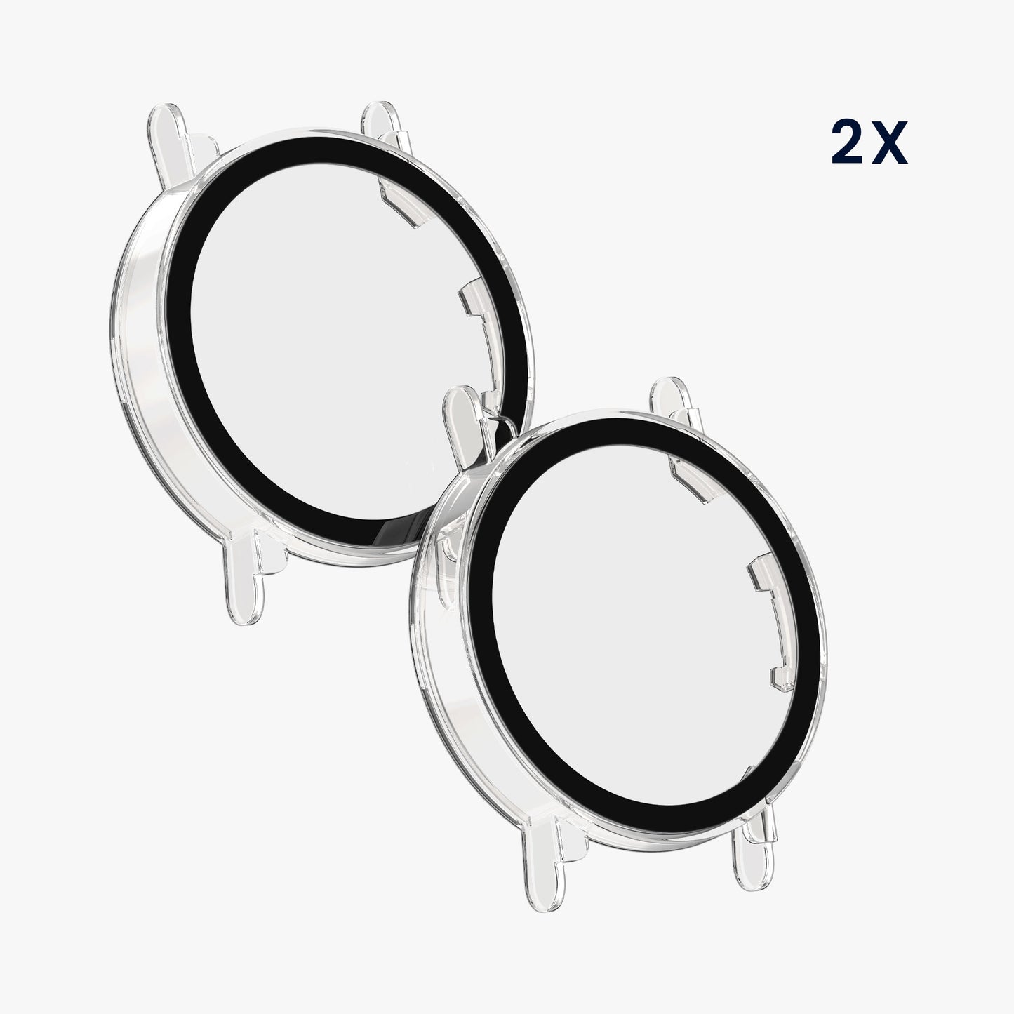kwmobile Glass Case for Huawei Watch GT4 41mm Protective Full-Body Fitness Tracker Case Set