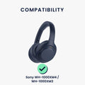 kwmobile Headphone Case for WH-1000XM4 / WH-1000XM3 / Jabra Evolve 20 - Headphone Cover - Travel Pouch for Headset Headphones - Soft Over-Ear Protective Sleeve