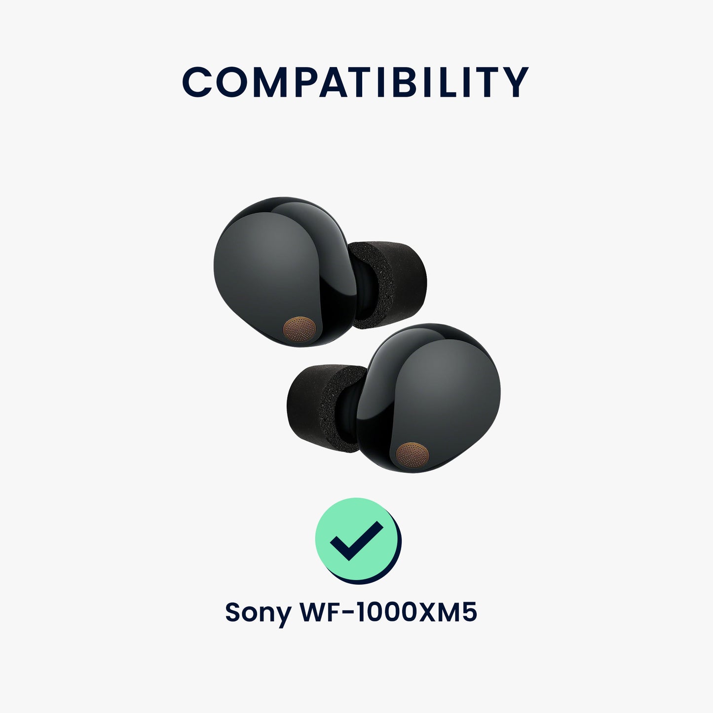 Replacement in-ear headphones in 3 sizes