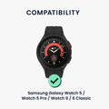 kwmobile Metal Adapter with 20mm Band Width Compatible with Samsung Galaxy Watch Watch Strap Smartwatch Band Connector Adapter Set