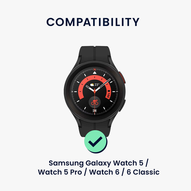 kwmobile Metal Adapter with 20mm Band Width Compatible with Samsung Galaxy Watch Watch Strap Smartwatch Band Connector Adapter Set