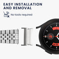 kwmobile Metal Adapter with 20mm Band Width Compatible with Samsung Galaxy Watch Watch Strap Smartwatch Band Connector Adapter Set