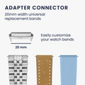 16mm Metal Adapter Set for Watch Straps