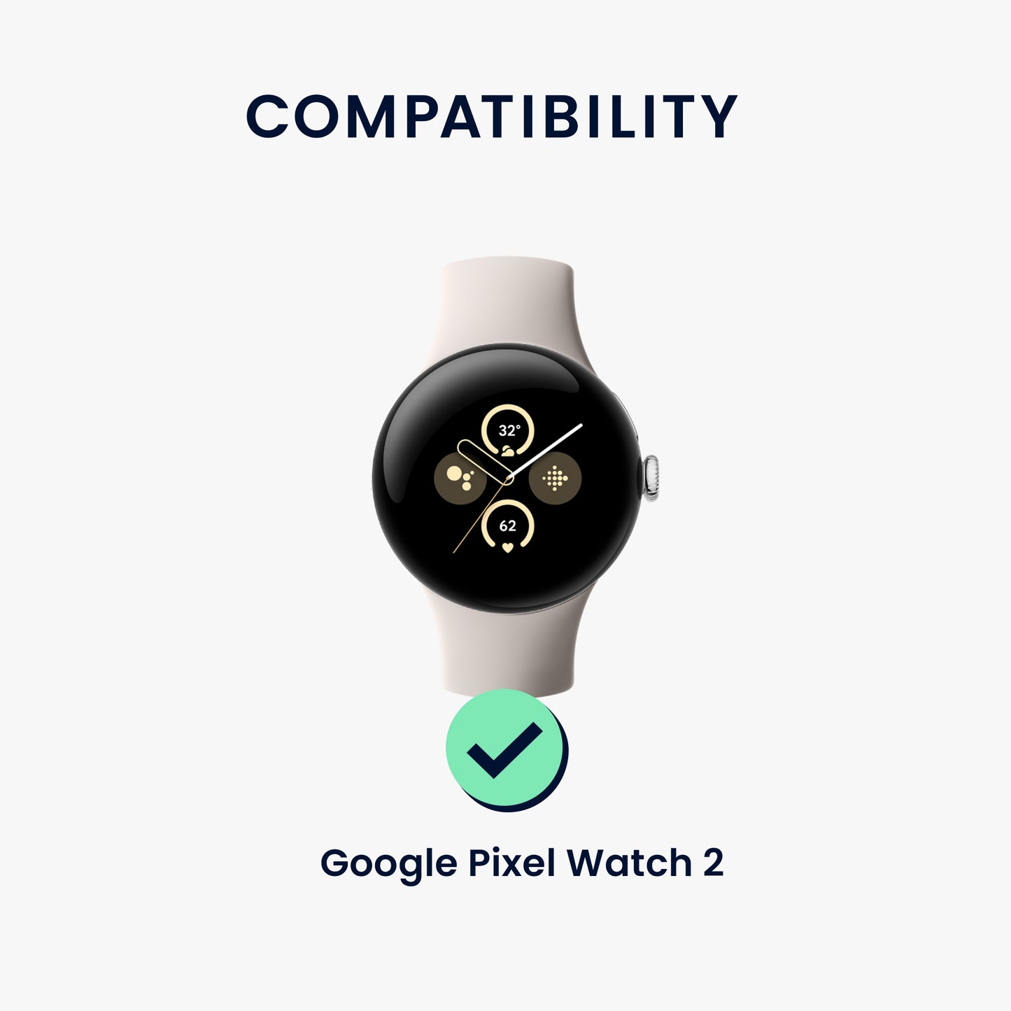 kwmobile Adapter with 20mm Band Width Compatible with Google Pixel Watch 3 / Watch 4 / Pixel 2 Watch Strap - Smartwatch Band Connector Adapter Set
