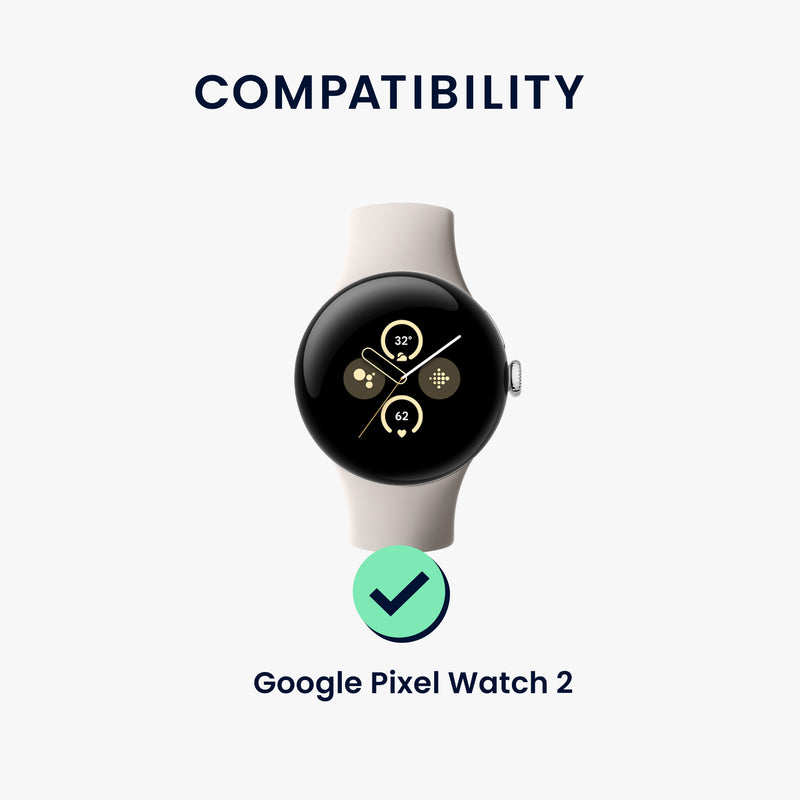 kwmobile Adapter with 20mm Band Width Compatible with Google Pixel Watch 3 / Watch 4 / Pixel 2 Watch Strap - Smartwatch Band Connector Adapter Set