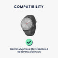 kwmobile USB C Charging Cable compatible with Garmin vivomove 3S / vivoactive 4 4S 5 / Venu 3 / Venu 3S - Cable Charger - Smartwatch Type C Replacement Cable - Fitness Tracker Charging Cable