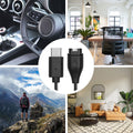 kwmobile USB C Charging Cable compatible with Garmin vivomove 3S / vivoactive 4 4S 5 / Venu 3 / Venu 3S - Cable Charger - Smartwatch Type C Replacement Cable - Fitness Tracker Charging Cable