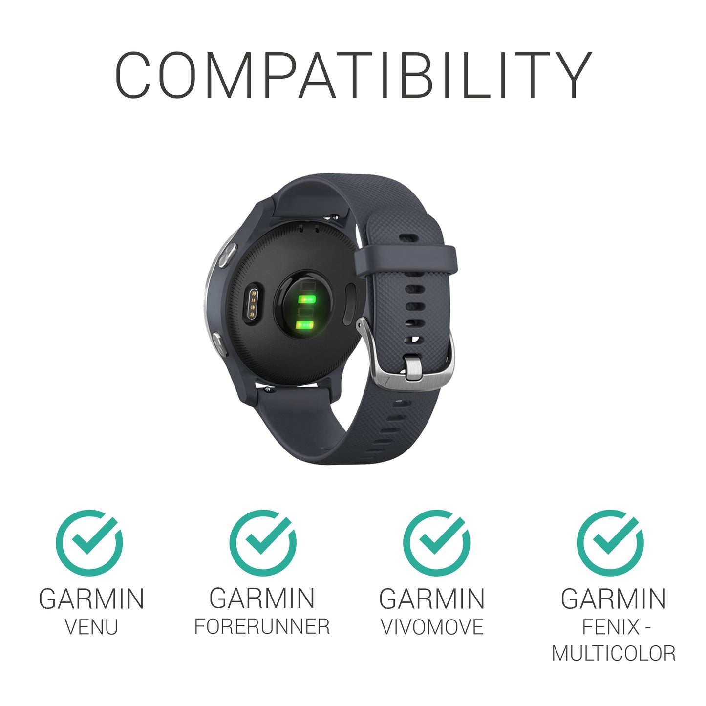 kwmobile 30x Dust Plug Compatible with Garmin Venu / Forerunner / Vivomove / Fenix - Charging Port Dust Cover - Plug