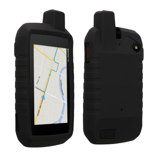 kwmobile Hülle kompatibel mit Garmin Montana 700i /750i - Schutzhülle für GPS Handgerät in Schwarz Schwarz  