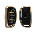 kwmobile Car Key Cover Compatible with Hyundai 4-Button Sonata Tucson Ioniq - Silicone Protective Cover