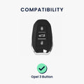 kwmobile Car Key Cover compatible with Opel 3-Button Smart Key Keyless Go - Key Cover Case