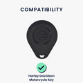 kwmobile Motorcycle Key Case Compatible with Harley Davidson Motorcycle Key - Motorbike Key Silicone Cover - Vehicle Key Case