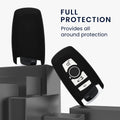 kwmobile Car Key Cover Compatible with BMW 4-Button SmartKey Car Key