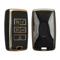 kwmobile Car Key Case compatible with Jaguar Range Rover E-Pace I-Pace 5-Button Car Key
