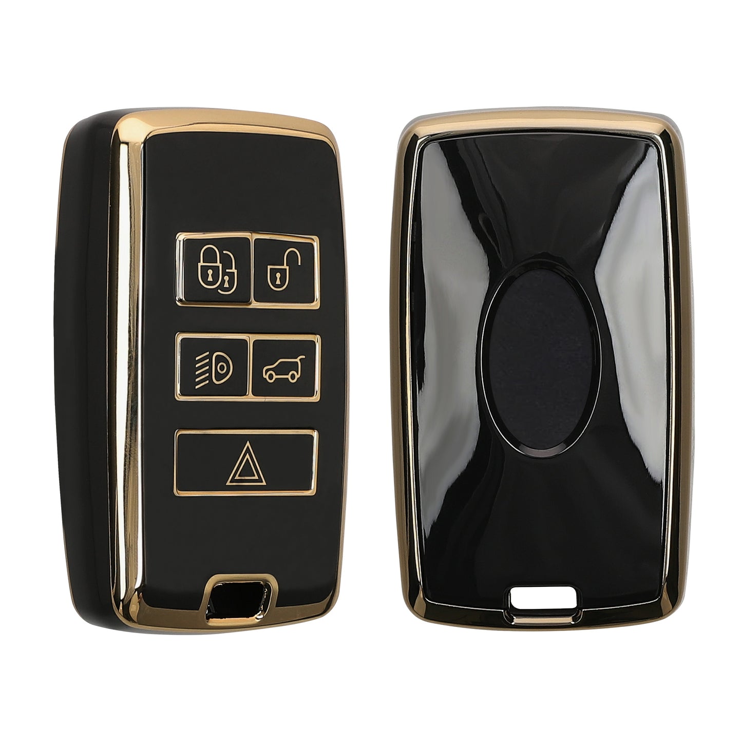 kwmobile Car Key Case compatible with Jaguar Range Rover E-Pace I-Pace 5-Button Car Key
