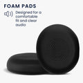 kwmobile Ear Pads for Jabra Evolve 2 65 / Evolve 65 SE Ear Cushions Replacement Headphone Spare Parts Over Ear Headphones