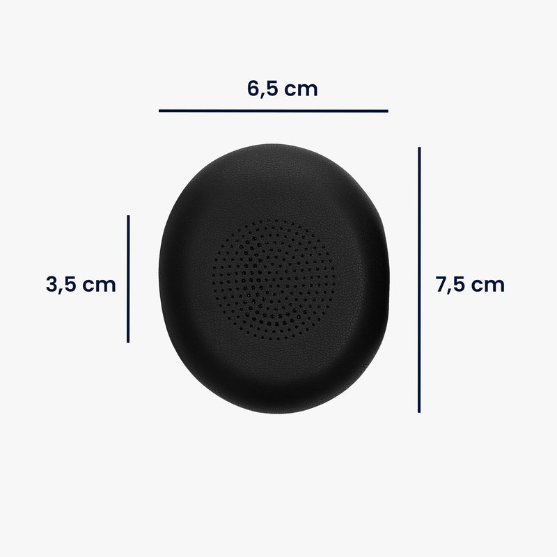 kwmobile Ear Pads for Jabra Evolve 2 65 / Evolve 65 SE Ear Cushions Replacement Headphone Spare Parts Over Ear Headphones