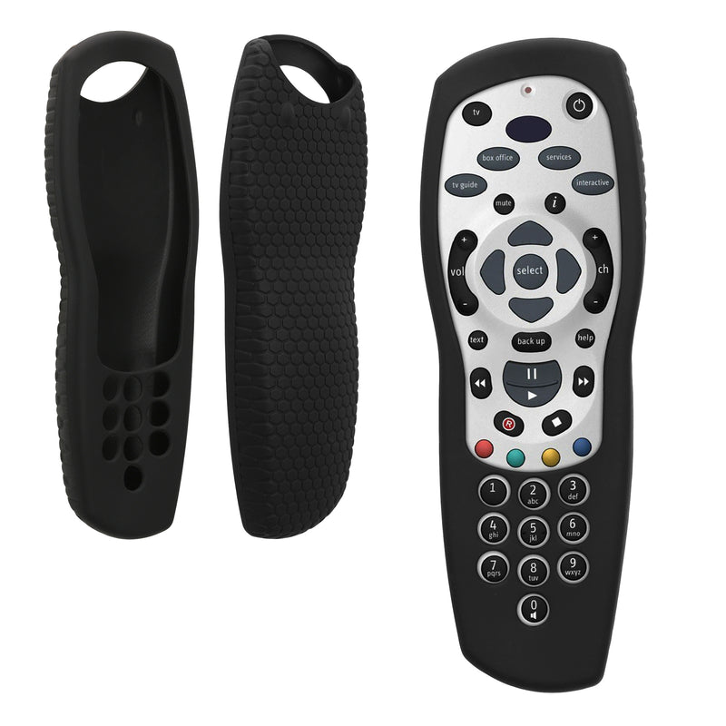kwmobile Hülle Fernbedienung kompatibel mit Sky Plus HD / SKY+ HD Hülle - Silikon Case für TV Zubehör in Schwarz Schwarz  