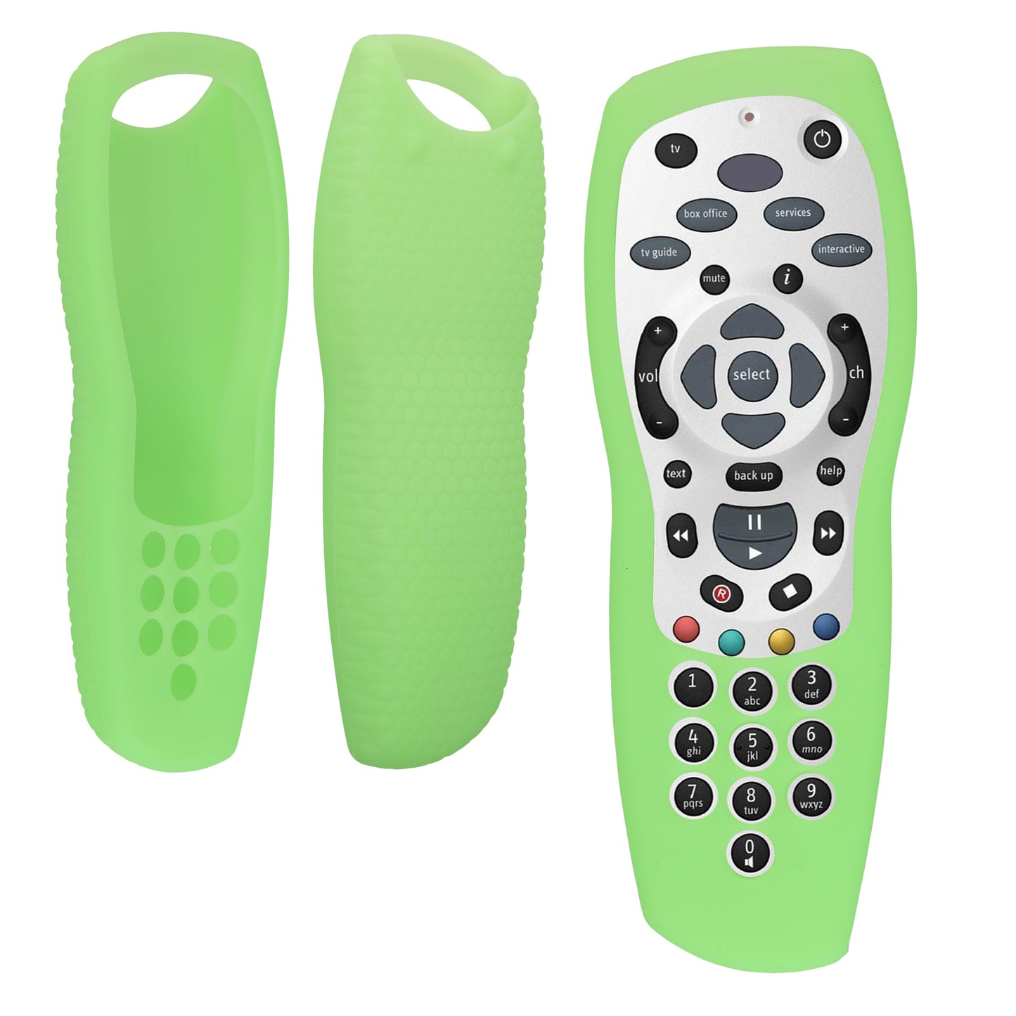 kwmobile Hülle Fernbedienung kompatibel mit Sky Plus HD / SKY+ HD Hülle - Silikon Case für TV Zubehör in Neon Grün Neon Grün  