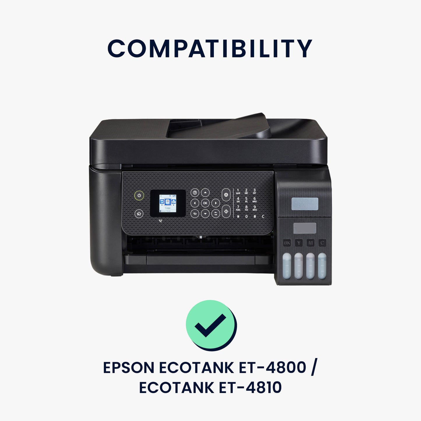 kwmobile Cover compatible with Epson EcoTank ET-4800 / EcoTank ET-4810 - Printer Dust Cover Protective Hood
