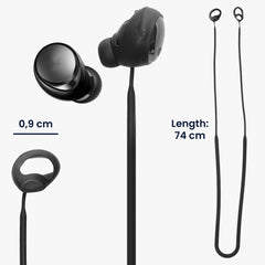 kwmobile Halteband kompatibel mit Anker Soundcore Space A40 Headphones - Kopfhörer Halter Band Strap - Schwarz
