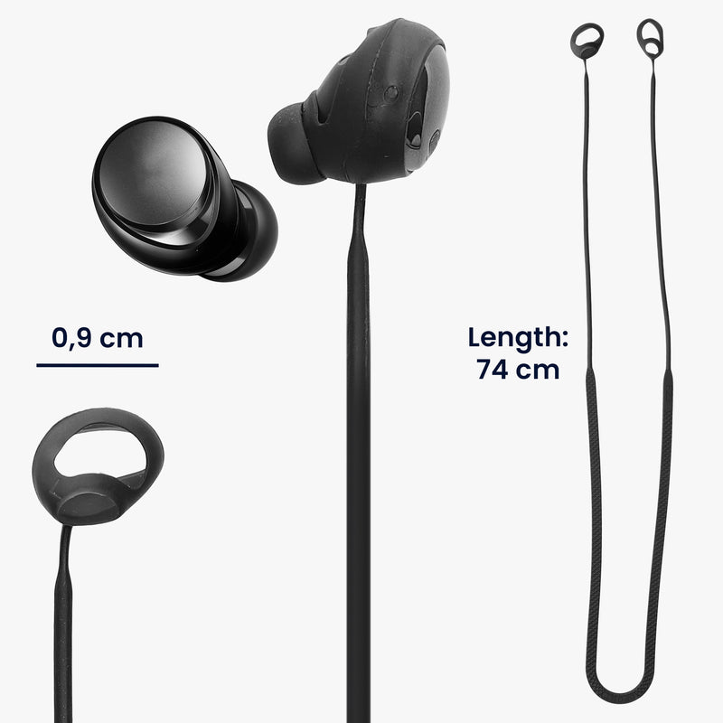 kwmobile Lanyard Compatible with Anker Soundcore Space A40 Headphones - Headphone Holder Strap