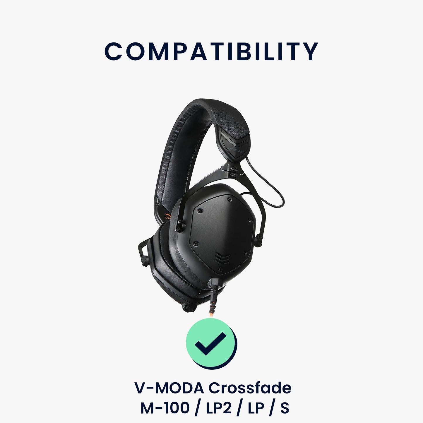 kwmobile Ear Pads for V-MODA Crossfade M-100 / LP2 / LP / S Ear Pads Replacement Ear Cushions Headphone Replacement Parts Headphone Replacement Pads for Over Ear Headphones