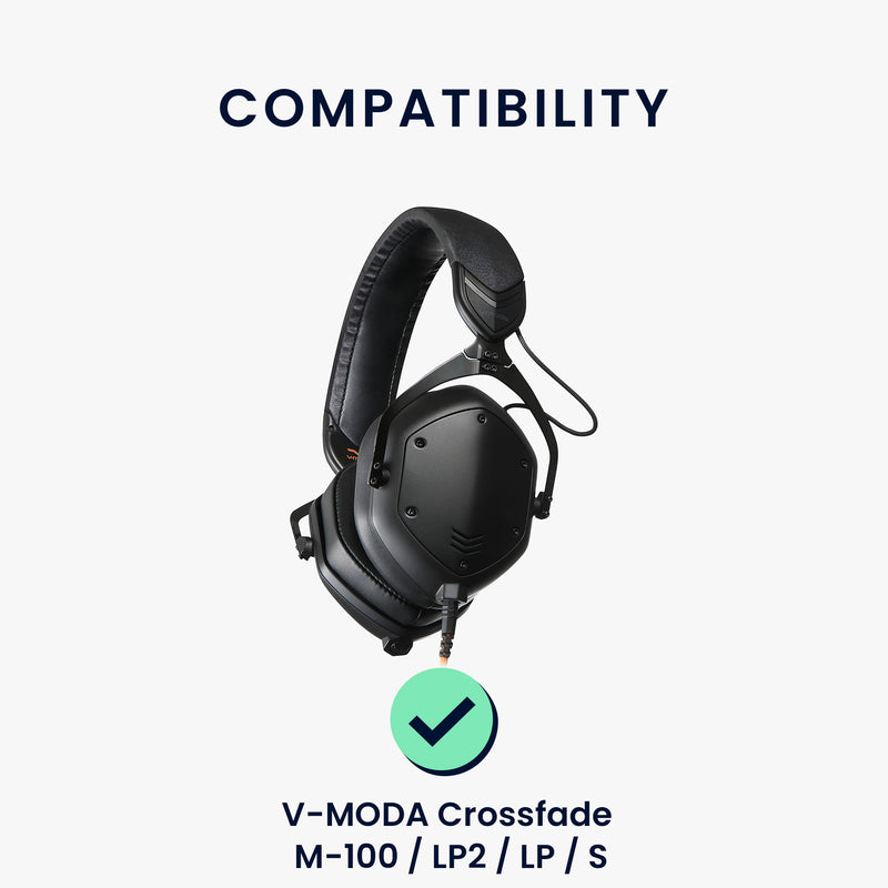 kwmobile Ear Pads for V-MODA Crossfade M-100 / LP2 / LP / S Ear Pads Replacement Ear Cushions Headphone Replacement Parts Headphone Replacement Pads for Over Ear Headphones