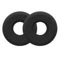kwmobile 2x Samt Ohr Polster für Plantronics Blackwire 3220 Ohrpolster - Ersatz Ohrpolster - Kopfhörer Ersatzteile - Kopfhörer Ersatzpolster für Over Ear Headphones Schwarz  