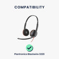kwmobile Ear Pads for Plantronics Blackwire 3220 Earpads Replacement Ear Cushions Headphone Spare Parts Headphone Replacement Cushions Over Ear Headphones
