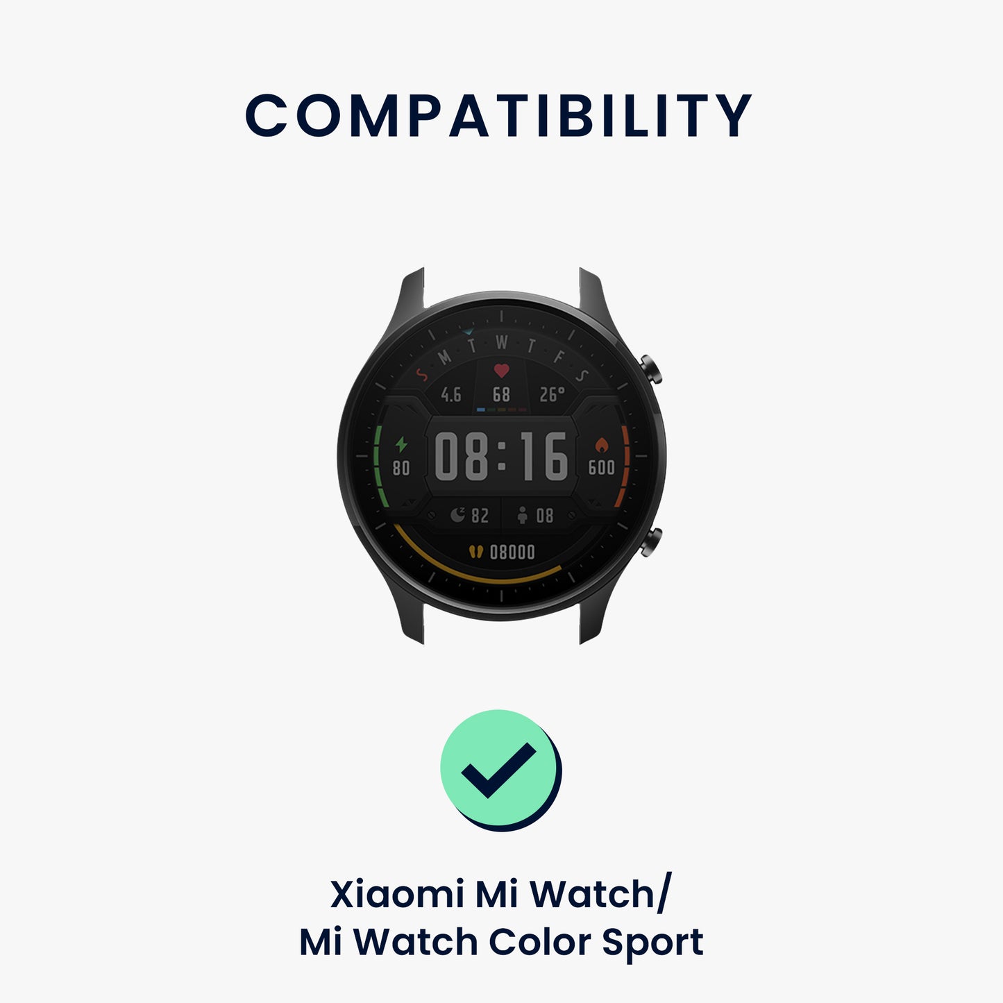 Strap compatible with Xiaomi Watch S4/S4 Sport/S3/S2/Watch S1 Active/Redmi Watch 5 Active