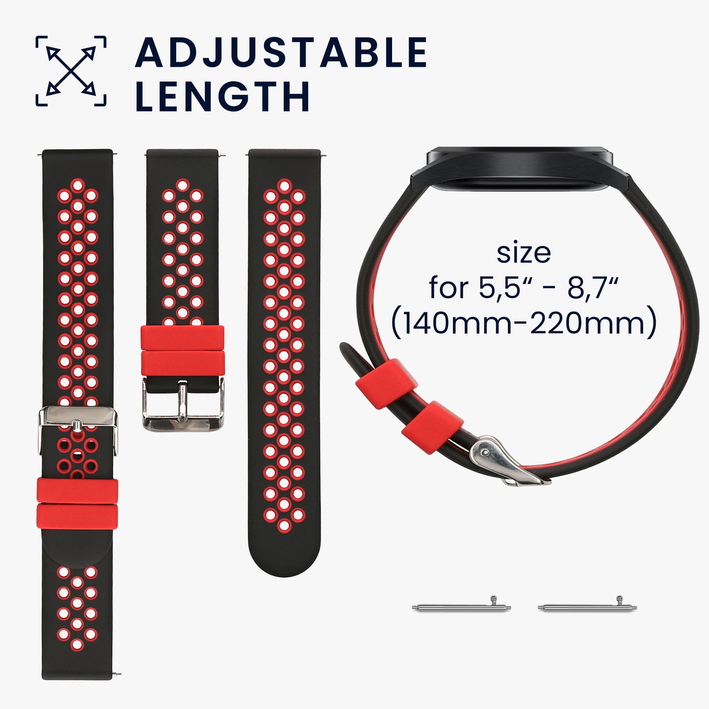Strap compatible with Xiaomi Watch S4/S4 Sport/S3/S2/Watch S1 Active/Redmi Watch 5 Active