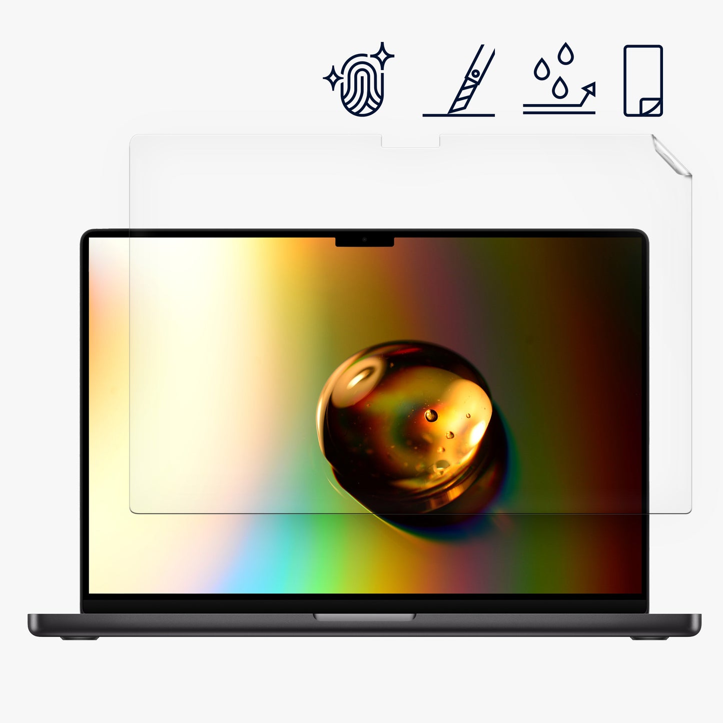 Screen Protector compatible with Apple MacBook Pro 16.2" 2023 M3 A2991