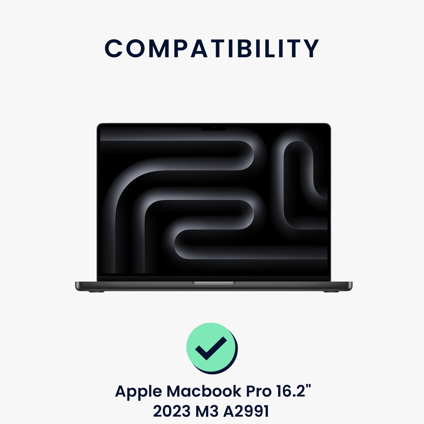 Screen Protector compatible with Apple MacBook Pro 16.2" 2023 M3 A2991