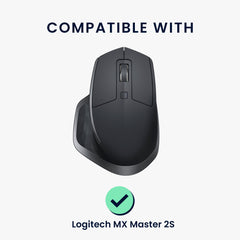 kwmobile Mouse Feet Sticker kompatibel mit Logitech MX Master 2S Ersatz Glider Mausfüße passgenau Maus Glides - Schwarz
