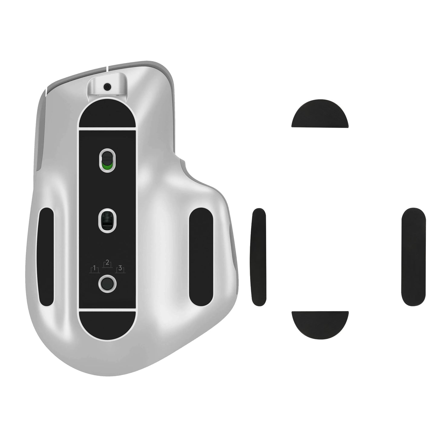 kwmobile Mouse Feet Sticker kompatibel mit Logitech MX Master 3 / 3S Ersatz Glider - Mausfüße passgenau - Maus Glides in Schwarz Schwarz  