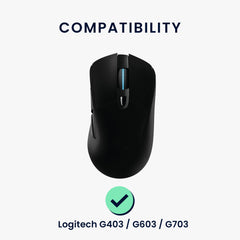 kwmobile Mouse Feet Sticker kompatibel mit Logitech G403 / G603 / G703 Ersatz Glider Mausfüße passgenau Maus Glides