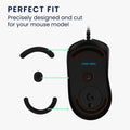 kwmobile Mouse Feet Stickers compatible with Logitech G403 / G603 / G703 Replacement Gliders Mouse Feet Precision Fit Mouse Glides