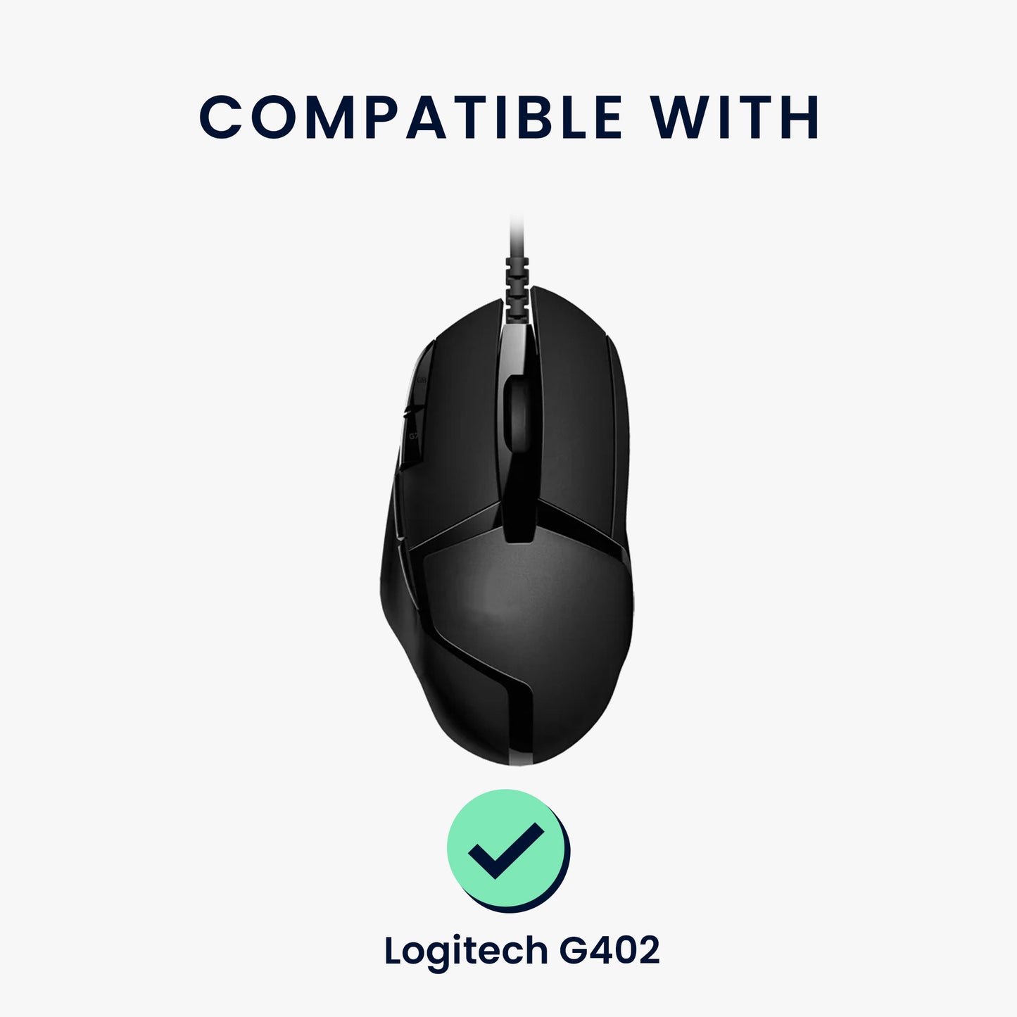 kwmobile Mouse Feet Sticker compatible with Logitech G402 Replacement Glider Mouse Skates Precision Fit Mouse Glides