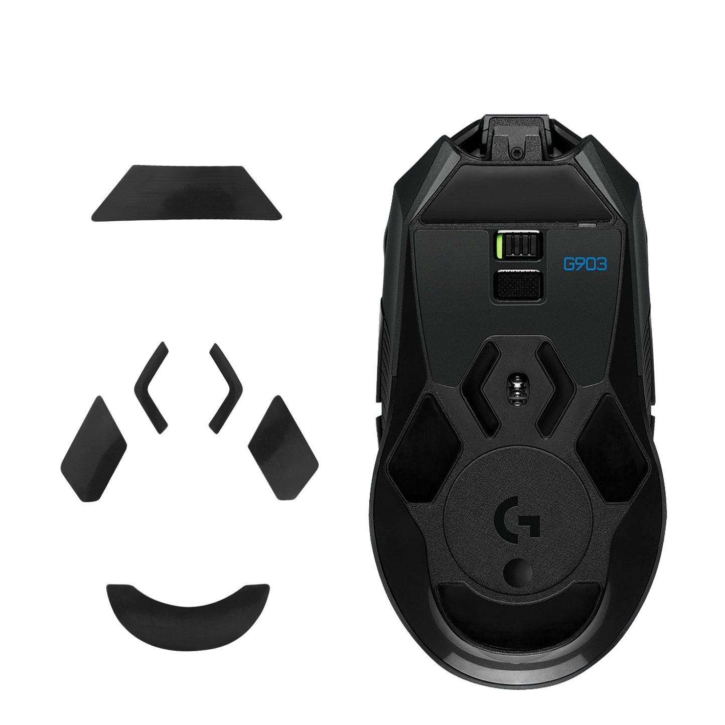 kwmobile Mouse Feet Sticker compatible with Logitech G903 Replacement Glider Mouse Feet custom fit Mouse Glides