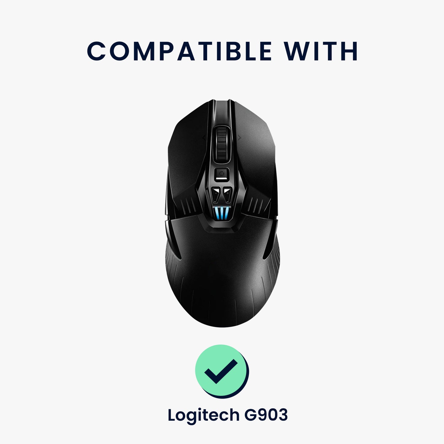 kwmobile Mouse Feet Sticker compatible with Logitech G903 Replacement Glider Mouse Feet custom fit Mouse Glides
