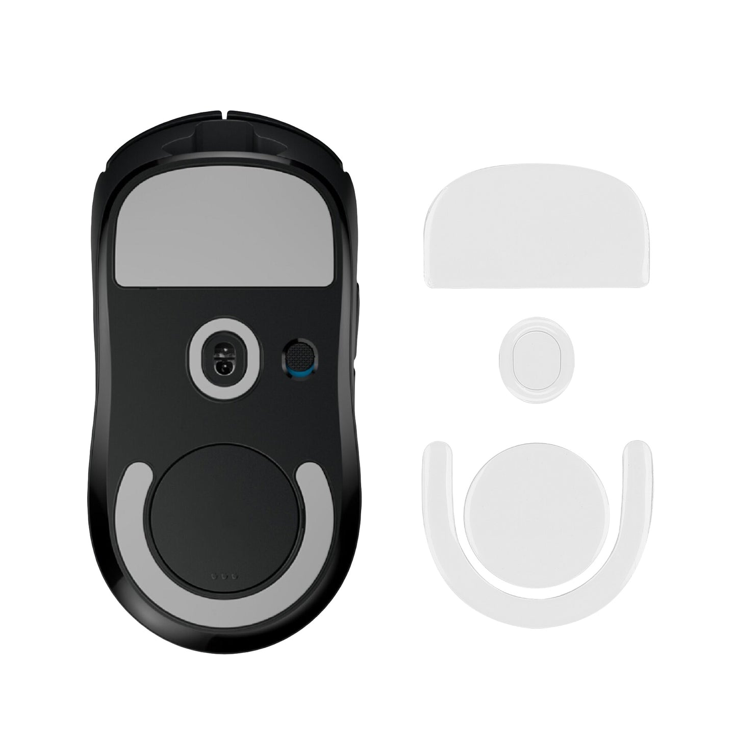 kwmobile Mouse Feet Sticker kompatibel mit Logitech G PRO X Superlight 2 / Superlight 2 SE Ersatz Glider - Mausfüße passgenau - Maus Glides in Weiß Weiß  