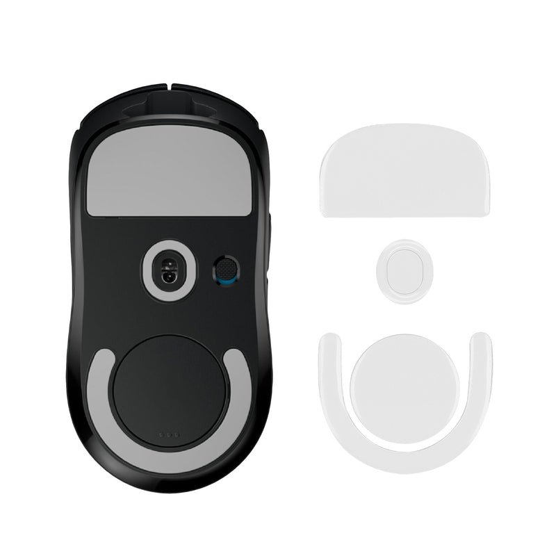 kwmobile Mouse Feet Sticker kompatibel mit Logitech G PRO X Superlight 2 / Superlight 2 SE Ersatz Glider - Mausfüße passgenau - Maus Glides in Weiß Weiß  